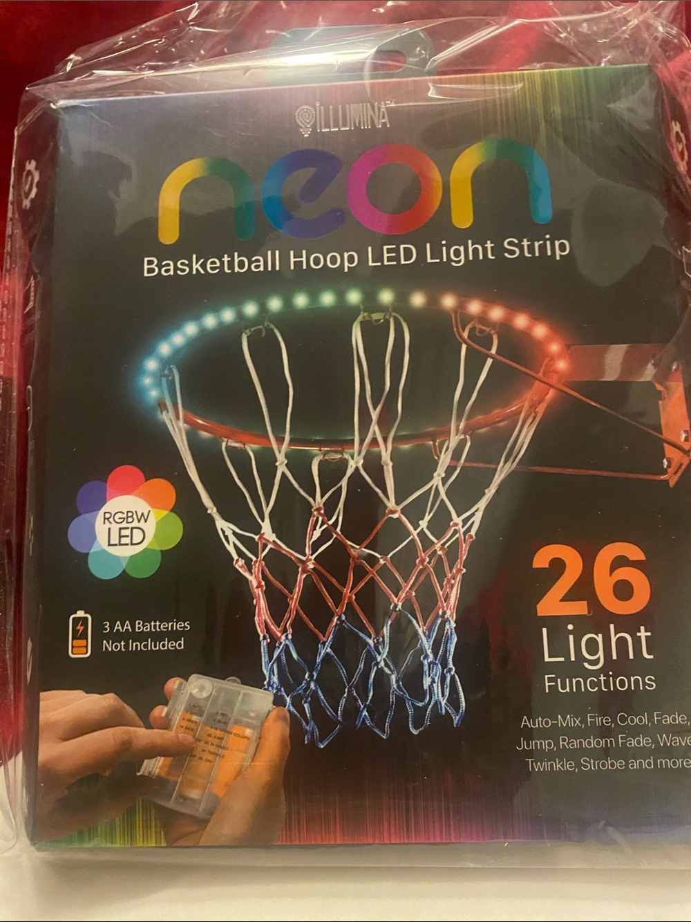 Illumina NEON Basketball Hoop LED Light Strip - Multicolor